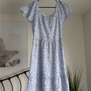 MONTEAU XS Blue Daisy Dress